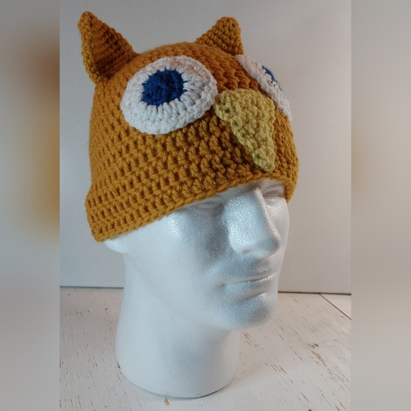 Owl Adult and Child Beanie Handmade Hats - Picture 2 of 16